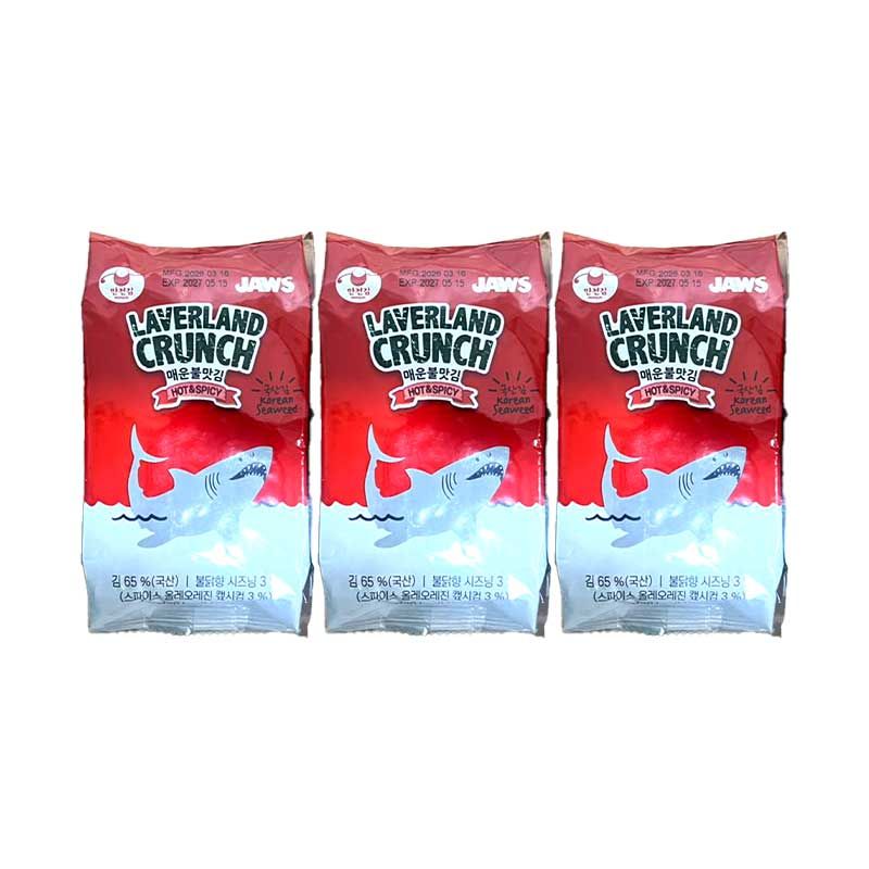 Laverland Crunch Korean Seaweed Hot & Spicy Flavor, 13.5gm