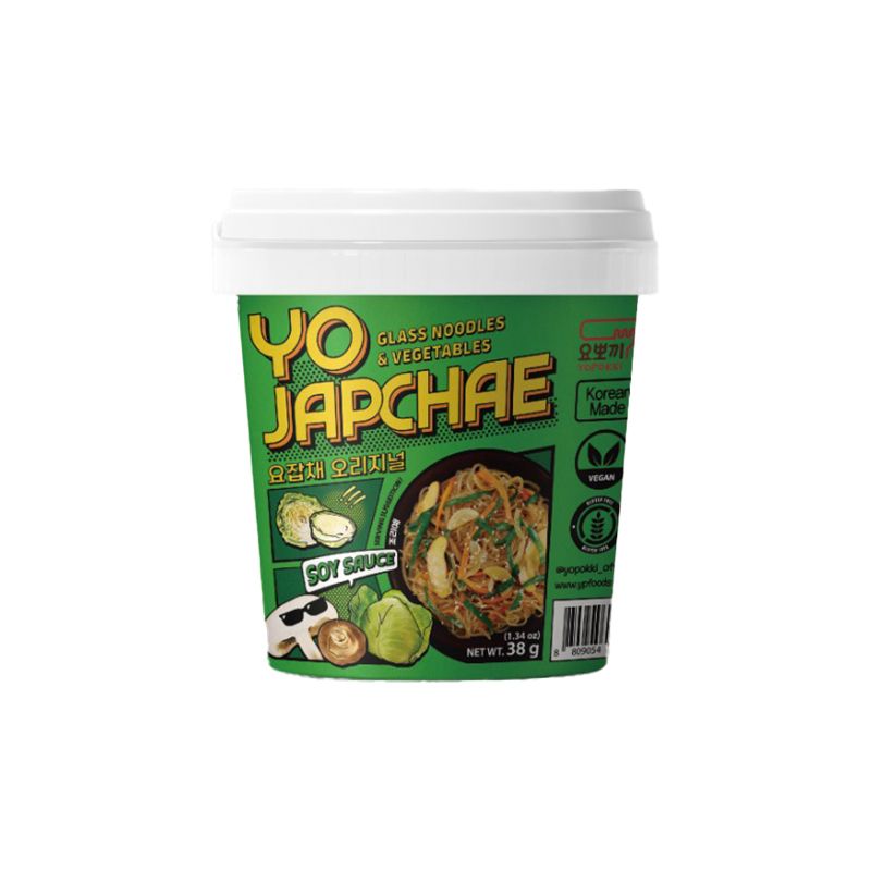 YOPOKKI Yo Japchae Glass Noodles & Vegetables Soy Sauce Original - 38g