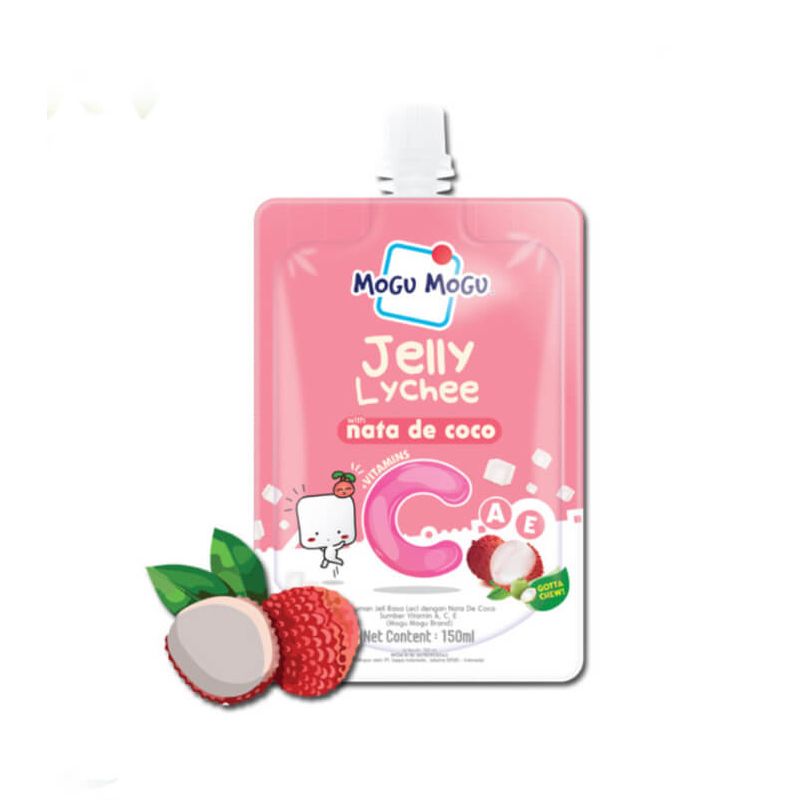 Mogu Mogu Jelly Lychee with Nata De Coco, 150ml