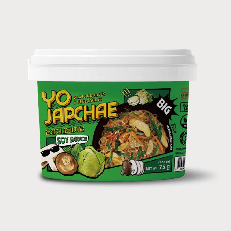 YOPOKKI Yo Japchae Glass Noodles & Vegetables Soy Sauce Original - 75g