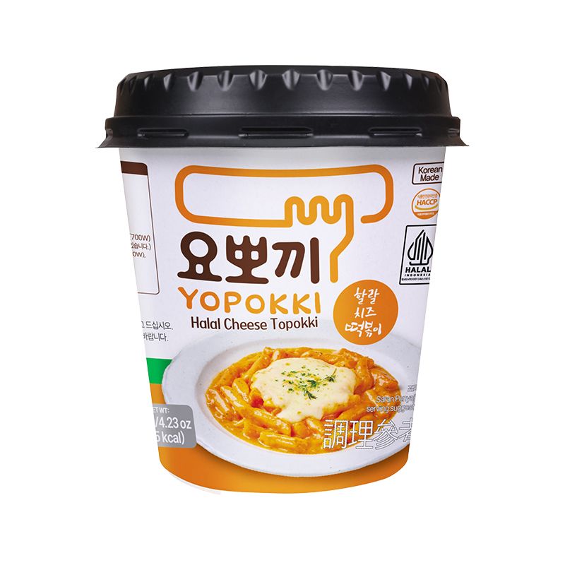 Yopokki Halal Cheese Topokki Cup, 120gm