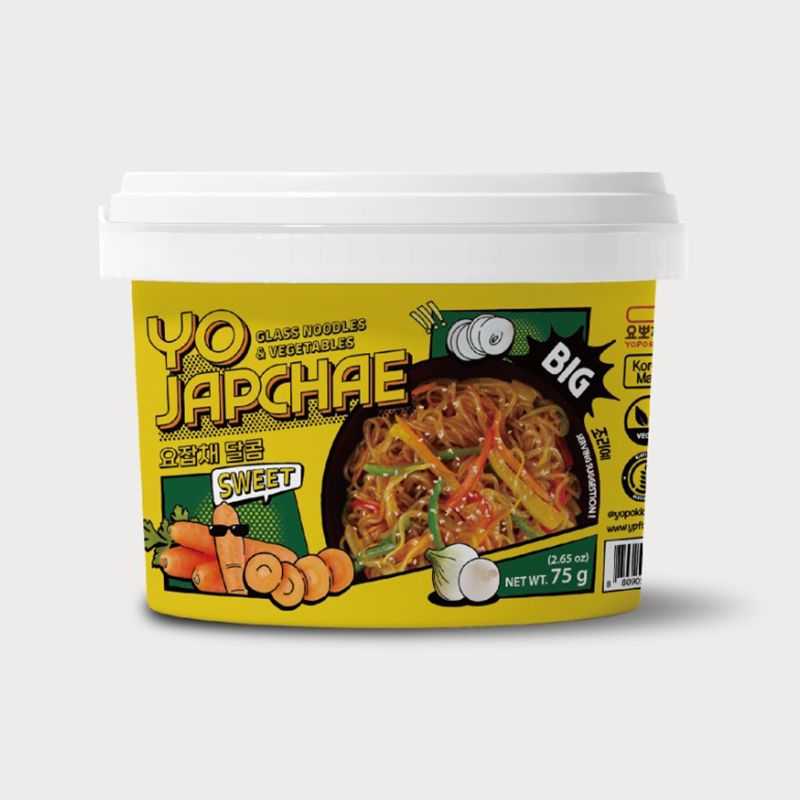 YOPOKKI Yo Japchae Glass Noodles & Vegetables Sweet Flavor - 75g