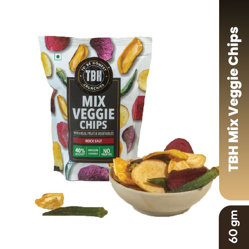 TBH Mix Veggie Chips with Rock Salt - 60 gm