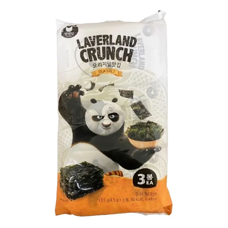 Laverland Crunch Korean Seaweed Seasalt Flavor, 13.5g
