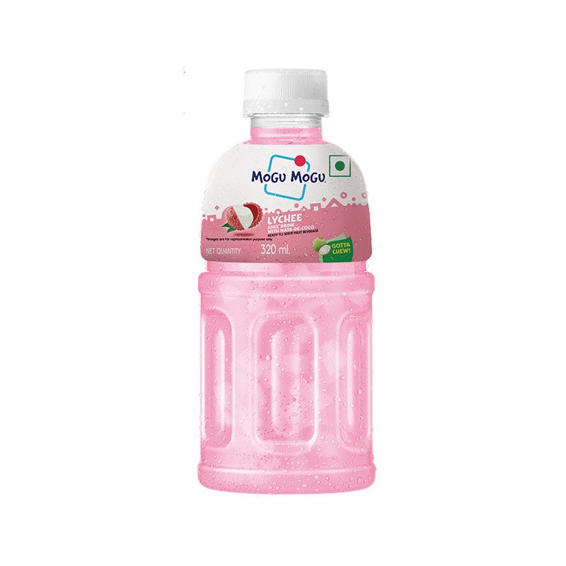Mogu Mogu Lychee Juice Drink with Nata De Coco, 320ml