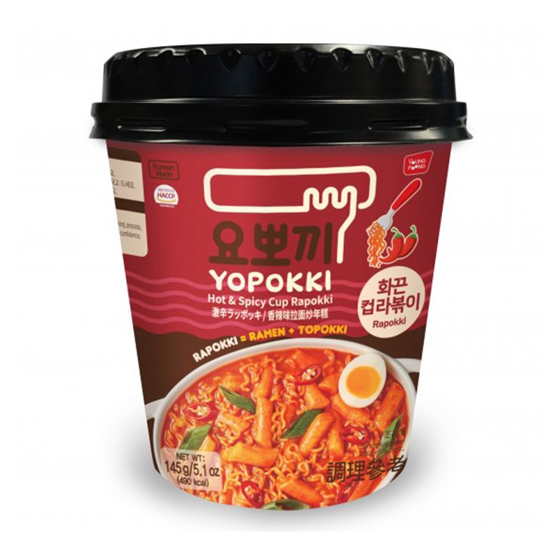 Yopokki Rapokki Hot & Spicy Cup, 145gm