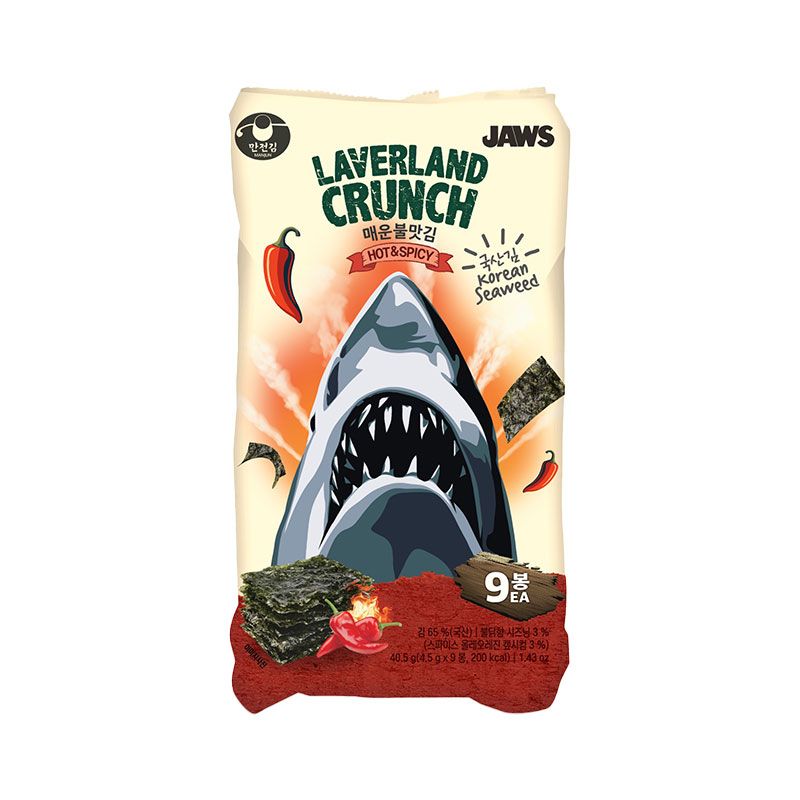 Laverland Crunch Korean Seaweed Hot & Spicy Flavor, 40.5gm