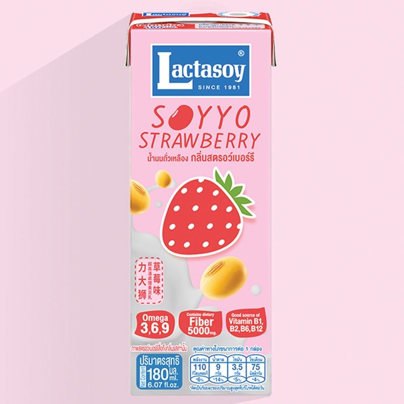 Lactasoy Soyyo Strawberry - 180ml