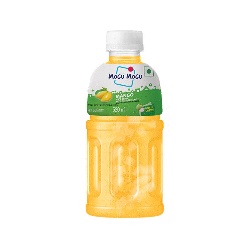 Mogu Mogu Mango Juice Drink with Nata De Coco, 320ml